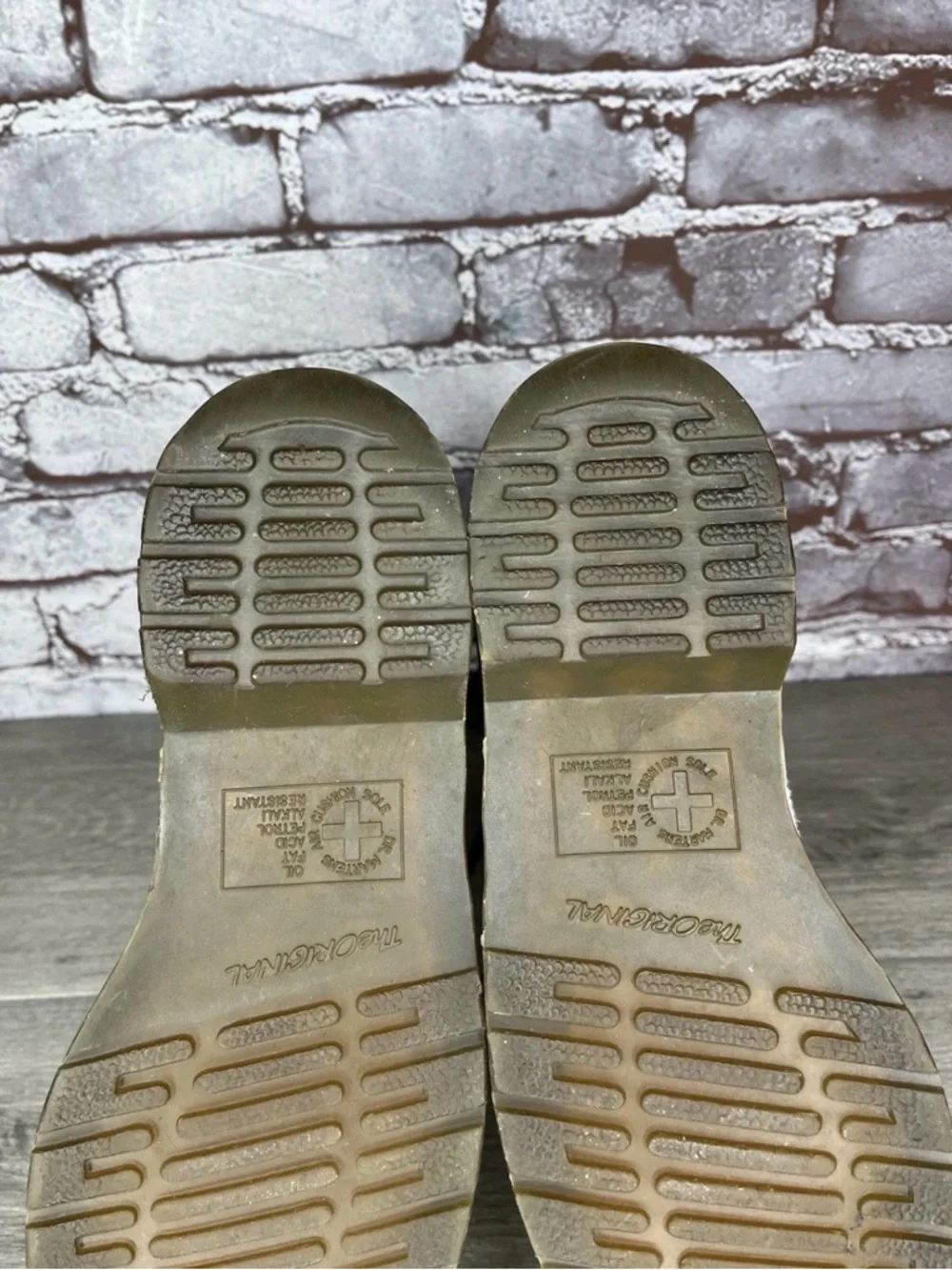 Dr Doc Martens 10183 White 14 Eyelet Zip Up Combat Boots Women's Sz 9M US/41EU - Picture 6 of 8